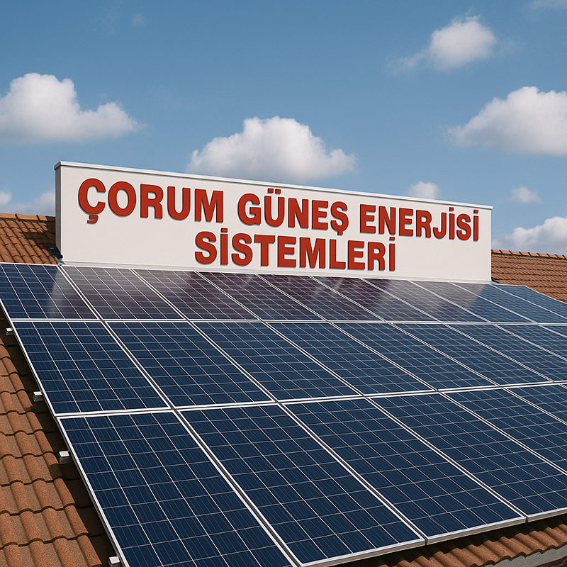 Çorum Güneş Enerjisi Sistemleri